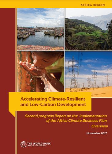 Accelerating climate-resilient and low-carbon development : second progress report on the implementation of the Africa climate business plan - overview